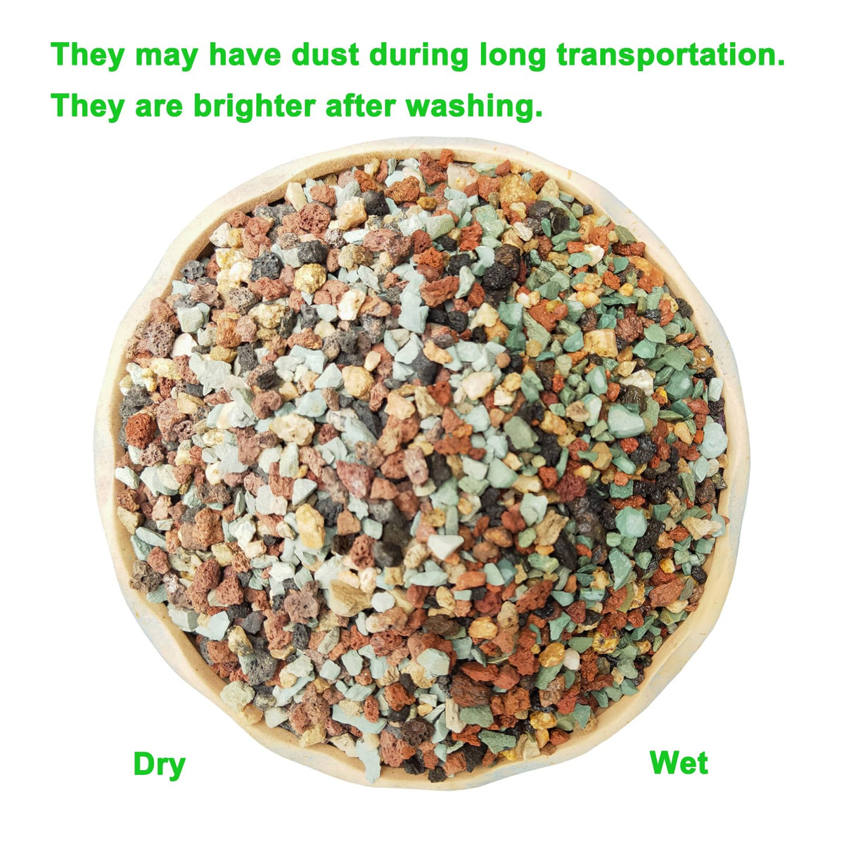 Boniosz top-dressing for potted plants boosts drainage and visual appeal
