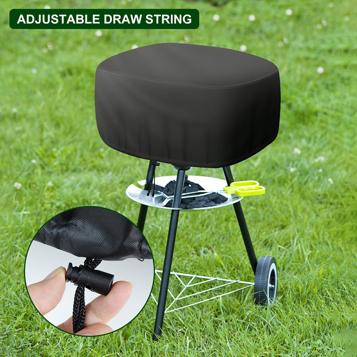 Bonnary adjustable drawstring closeup ensures snug fit against wind