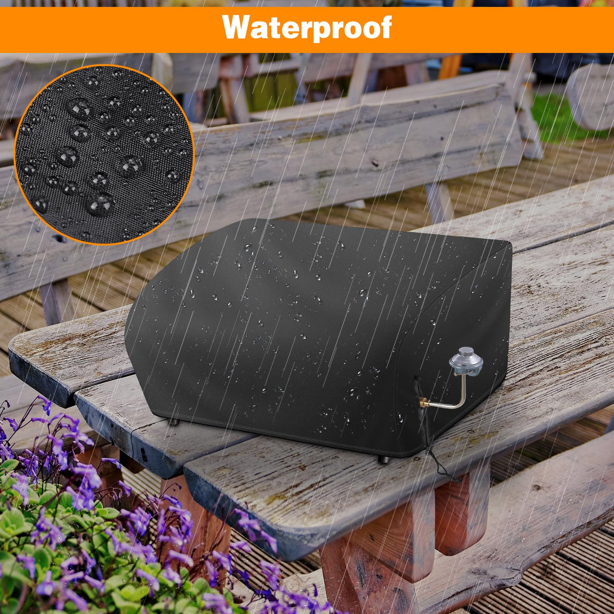 Bonnary weather protection guards against rain, sun, and dust accumulation.