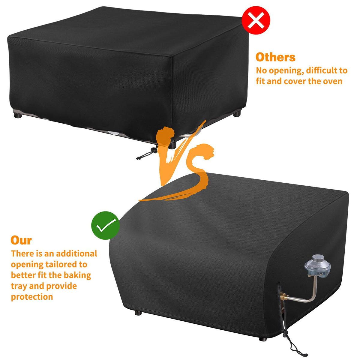 Bonnary grill cover with reinforced stitching enhances durability for outdoor use.