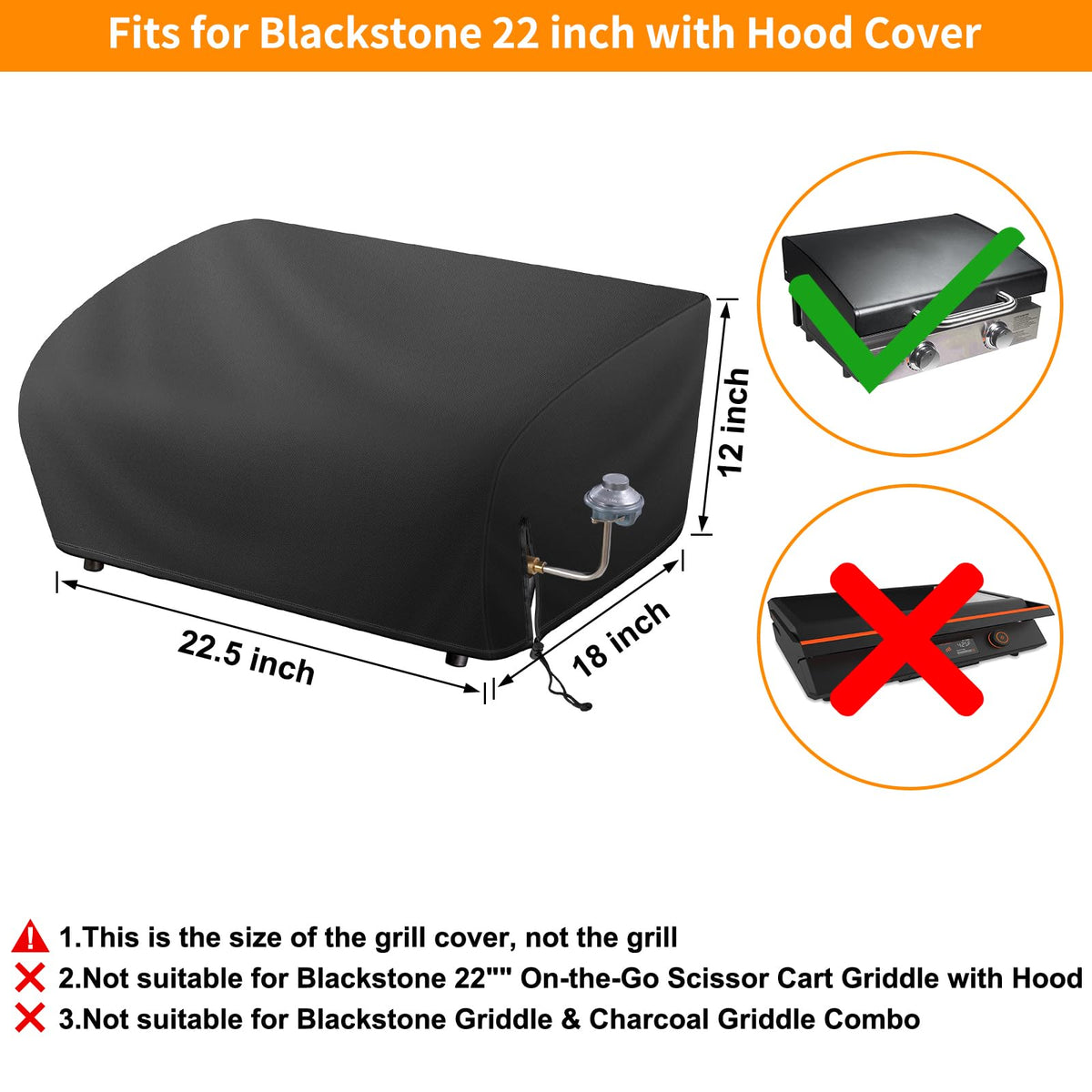 Bonnary waterproof Oxford cloth cover keeps your grill dry during showers.