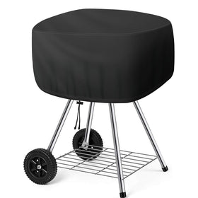 Bonnary outdoor grill cover front view protects an 18-inch charcoal grill from rain