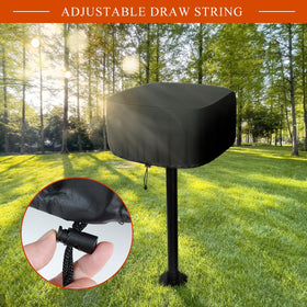 Bonnary waterproof seam tape on top enhances rain protection for the grill box
