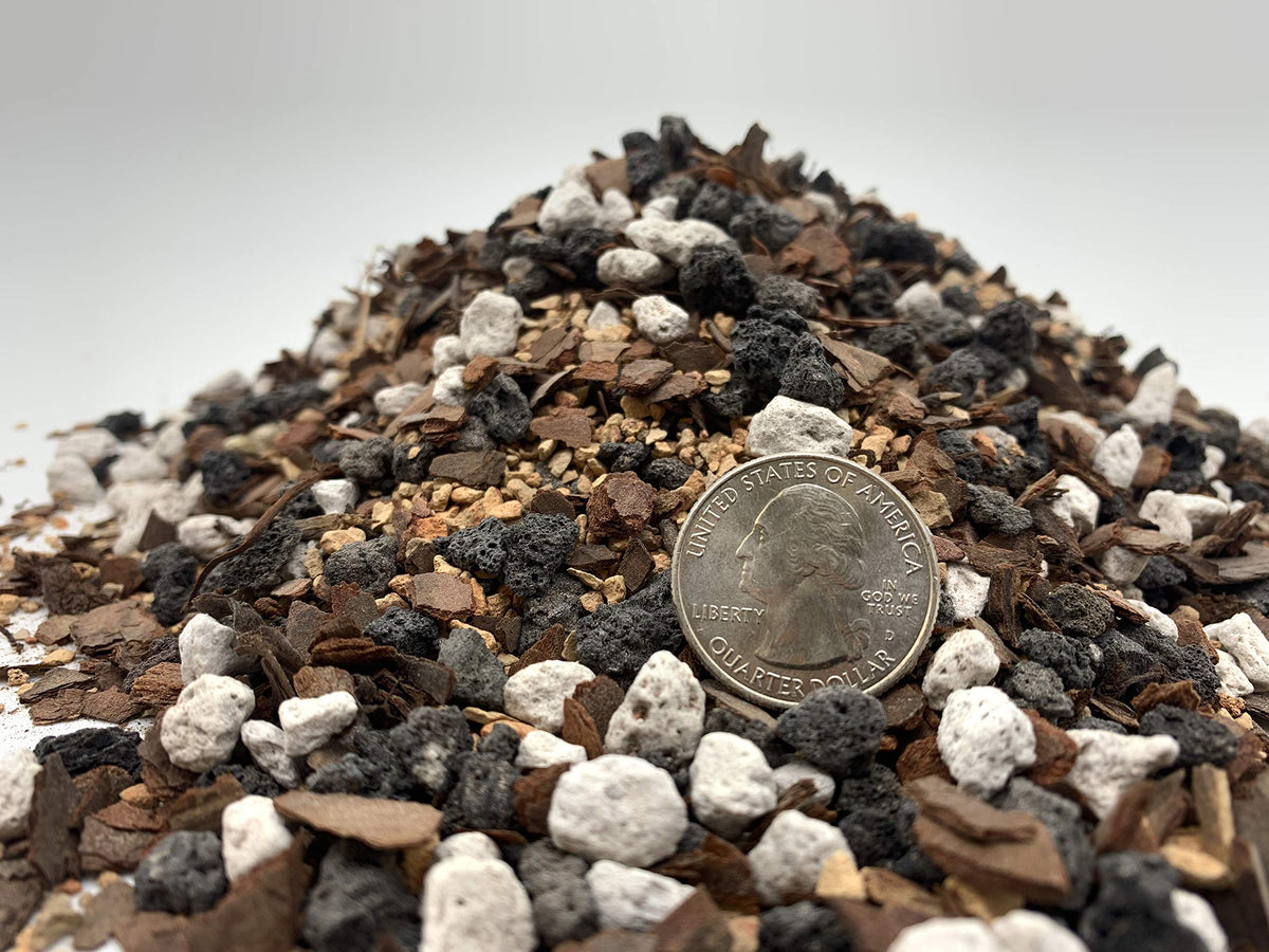 The Bonsai Supply mix enhances nutrient uptake and aeration for container plants.