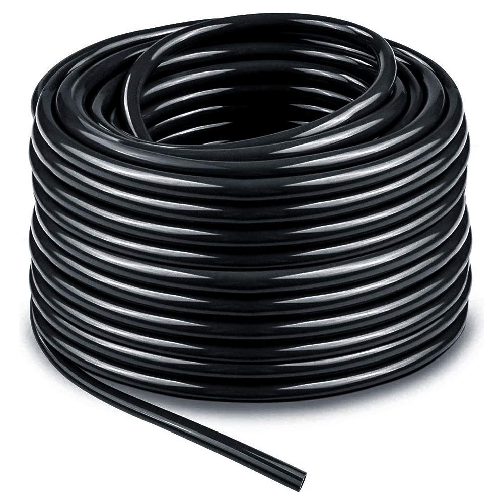 Bonviee 100ft 1/4in distribution tubing coil for easy garden irrigation setup.