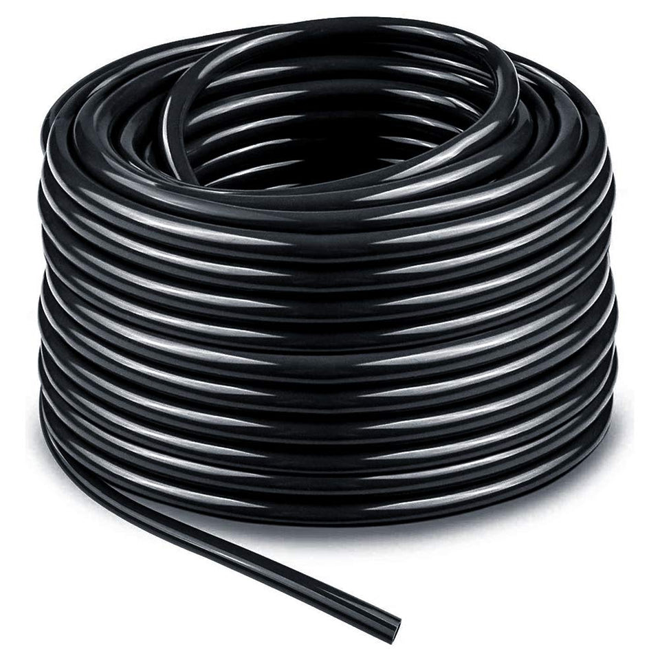 Bonviee 100ft 1/4in distribution tubing coil for easy garden irrigation setup.