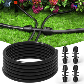 Bonviee 1/2-inch drip tubing, 50 ft length, for flexible garden irrigation.