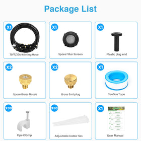 Bonviee 3/4 inch faucet adapter with built-in filter for clean water.
