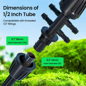 Bonviee 4-pack connectors for tidy branch splits and even watering.