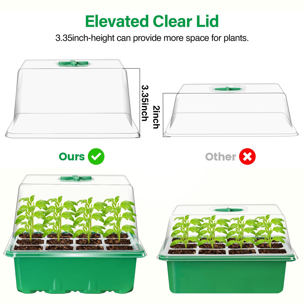 Bonviee clear cell tray allows monitoring of root progress