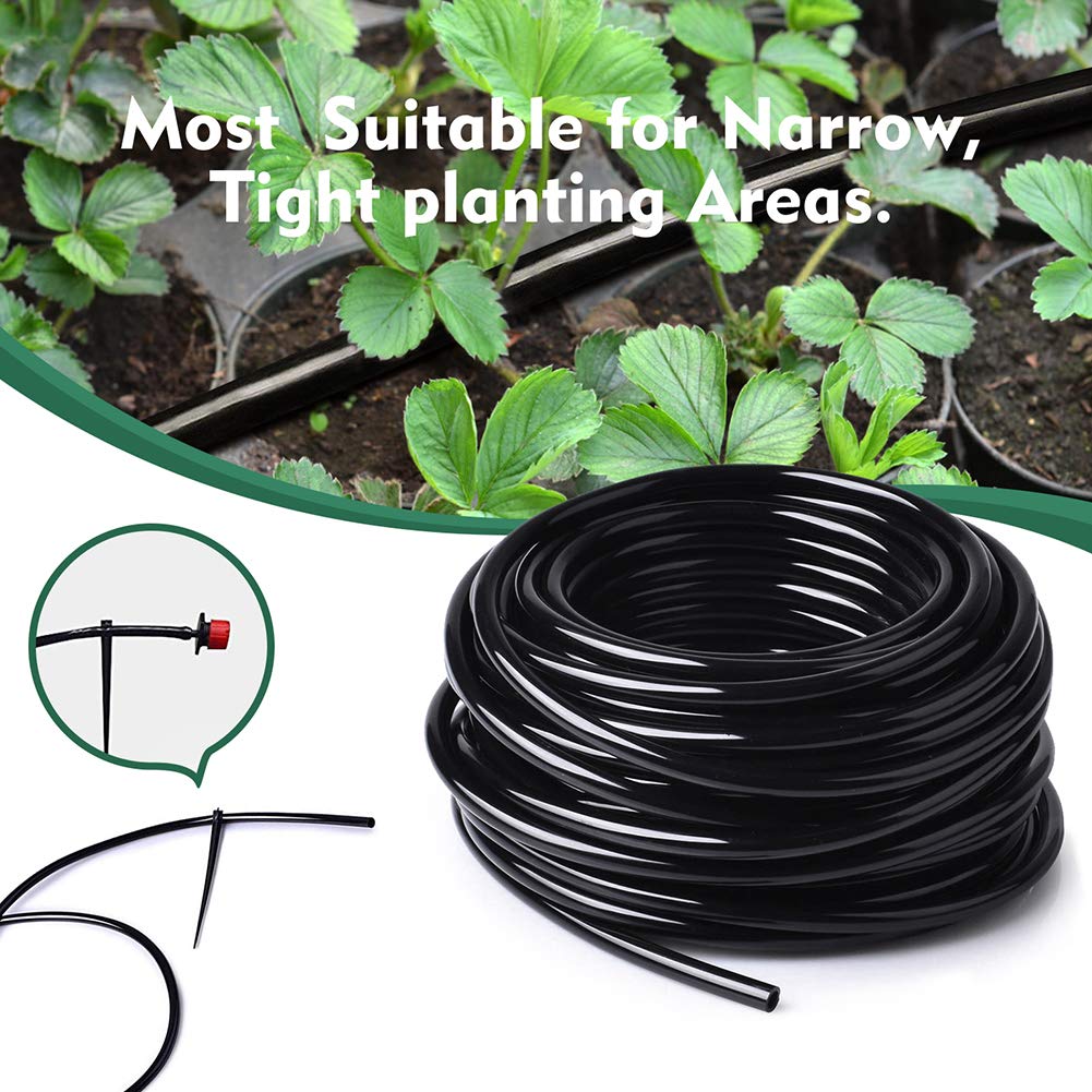 Bonviee tubing compatible with 1/4 inch barbed fittings and emitters
