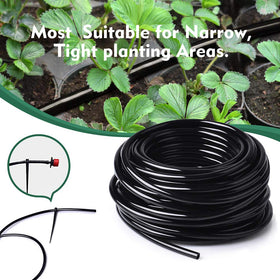 Bonviee tubing compatible with 1/4 inch barbed fittings and emitters
