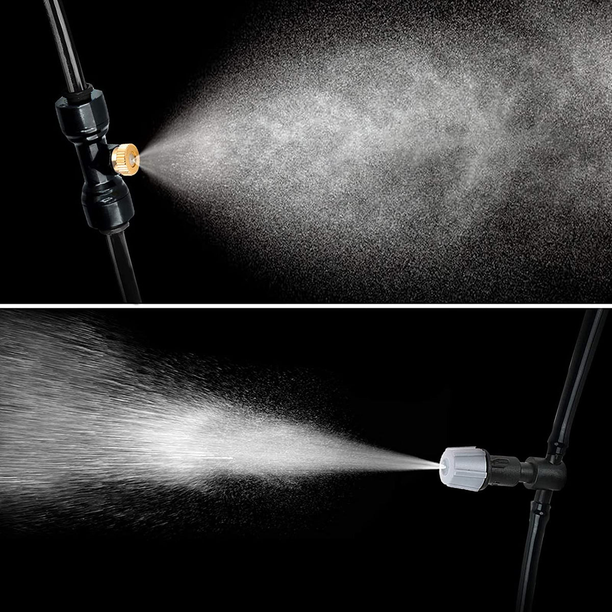 Complete 75 foot Bonviee outdoor misting array for large spaces.