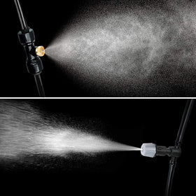 Complete 75 foot Bonviee outdoor misting array for large spaces.