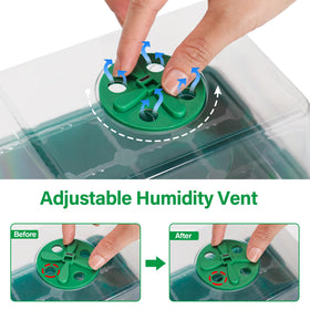 Bonviee complete seed starter kit covers all germination stages