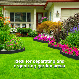 Bonviee durable plastic edging material offers long lasting outdoor borders