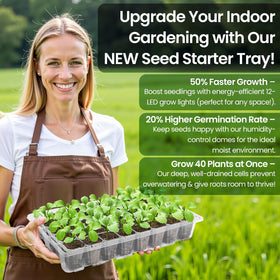 Bonviee durable PVC construction offers reusable seed starting, long-lasting use.