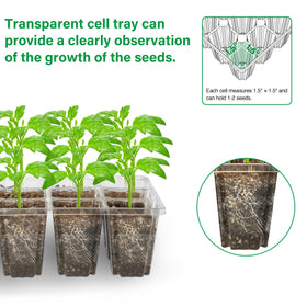 Bonviee durable PVC seed trays are reusable and long-lasting