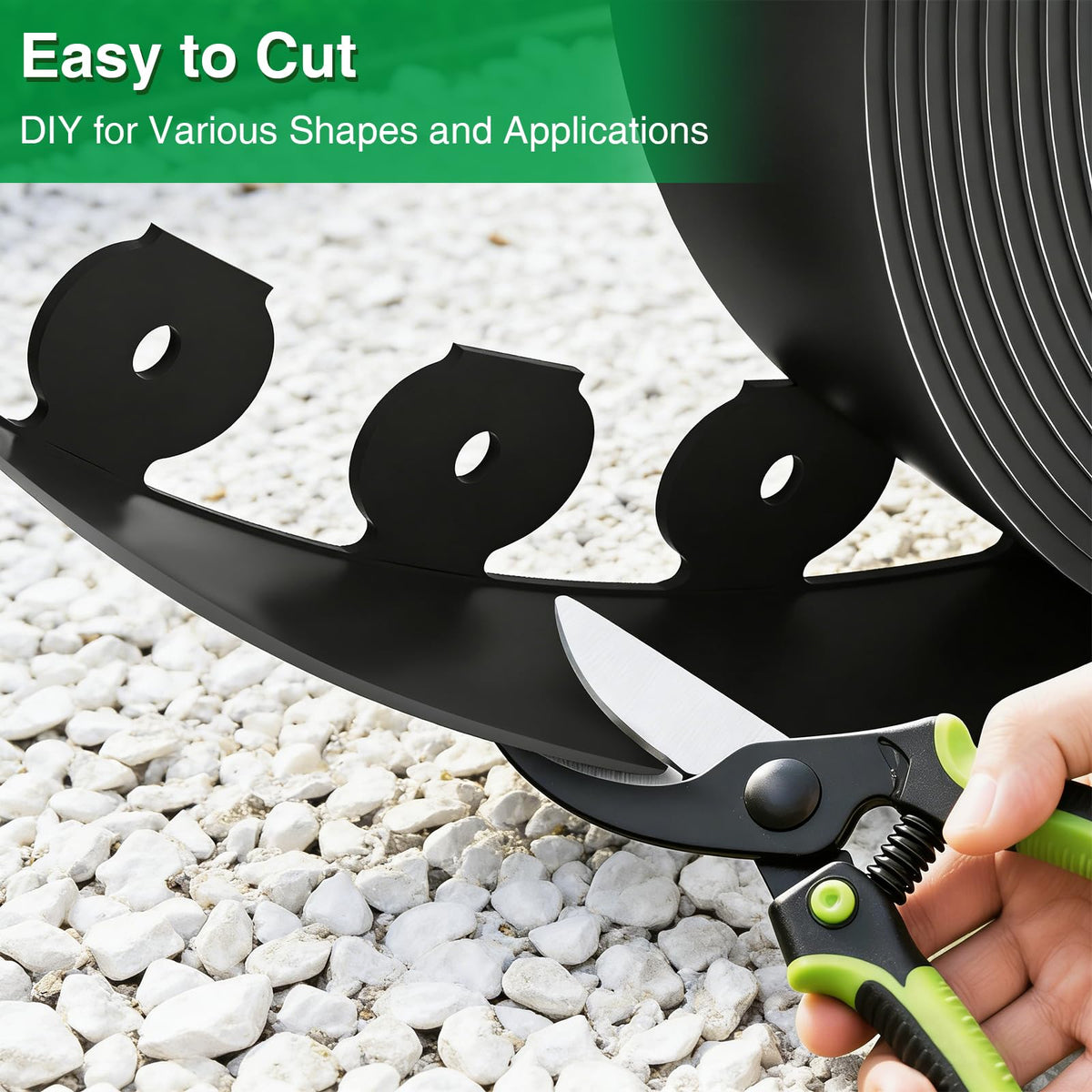 Bonviee spiral spikes secure edging, ideal for curves and corners