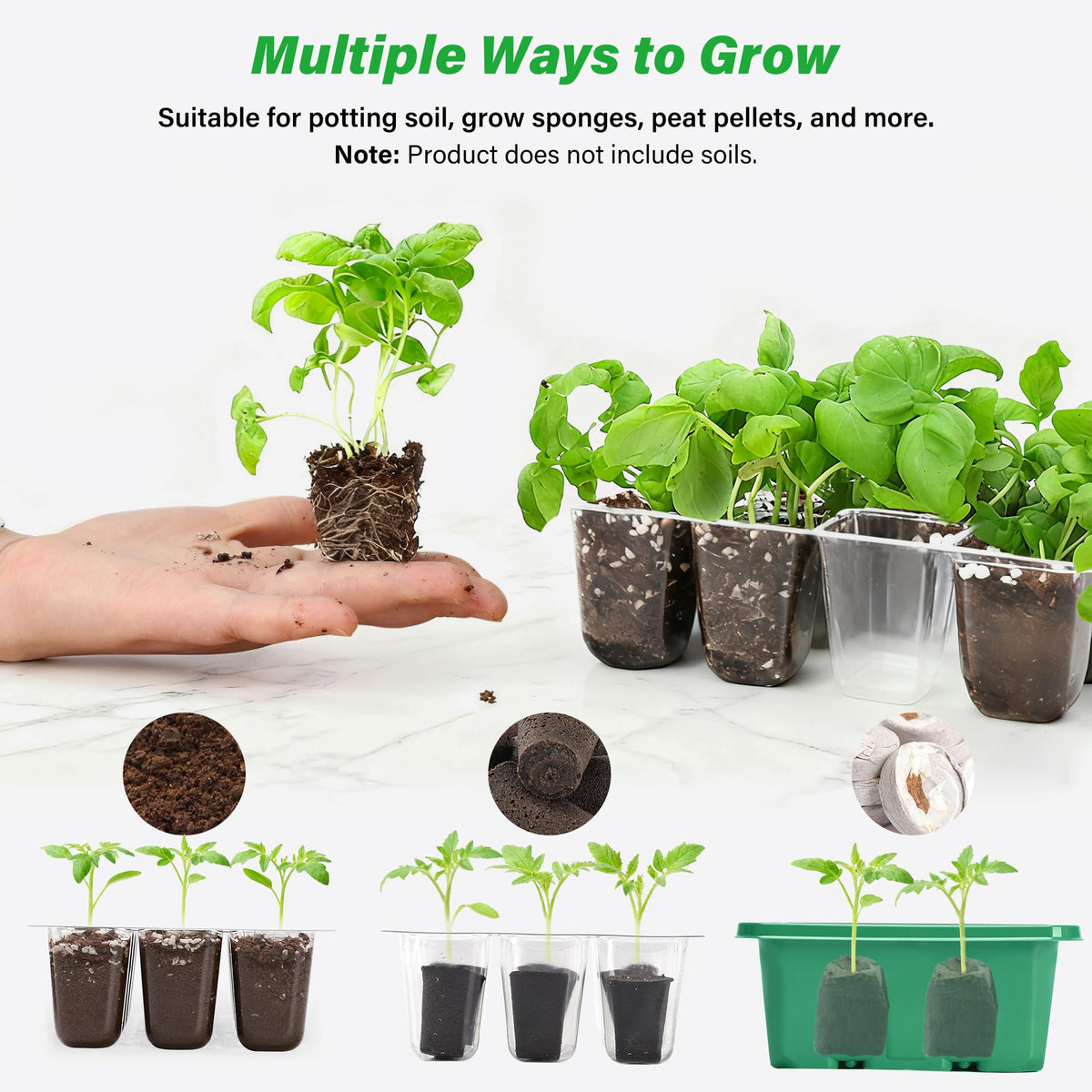 Bonviee seed tray is heat mat compatible for steady warmth