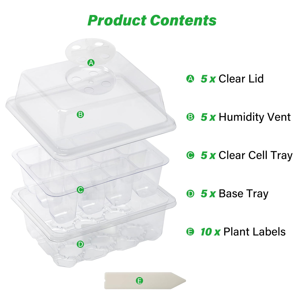 Bonviee humidity dome with adjustable vents for indoor germination control