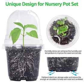 Bonviee humidity domes provide moisture visibility for seedlings