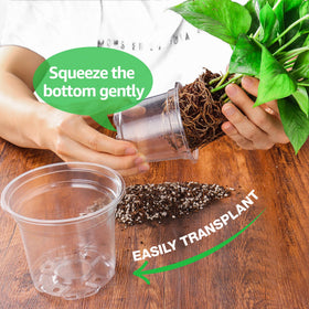 Bonviee pots with drainage holes promote healthier root aeration.
