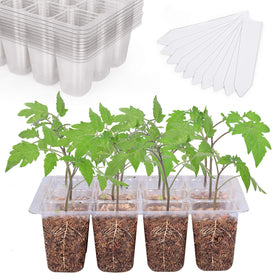 Bonviee seed starter tray with 12 cells and clear view for root monitoring.