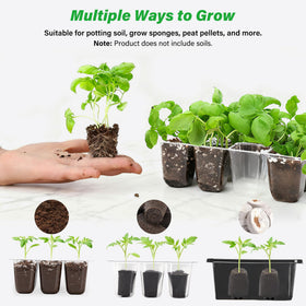 Bonviee seed starter tray is heat-mat compatible for faster germination.