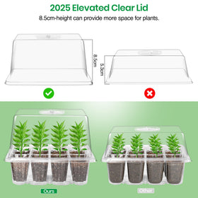 Bonviee seed starter tray eco-friendly design encourages reuse and easy cleaning
