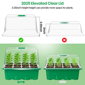 Bonviee eco-friendly seed starter tray, reusable and easy to clean