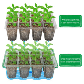 Bonviee seed starter tray compatible with heat mats and grow lights