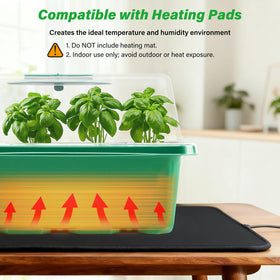 Each 1.5-inch cell accommodates larger seeds like tomatoes and peppers