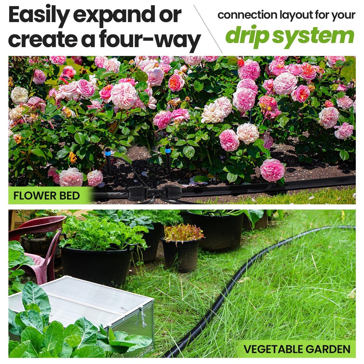 Bonviee UV-resistant tubing designed for outdoor use.