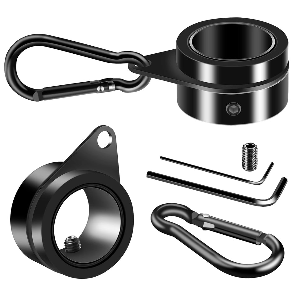 BONWIN 1-inch flag pole ring clip securely grips standard poles.