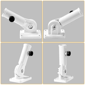 BONWIN 180-degree adjustable bracket offers 13 angles for ideal flag presentation.