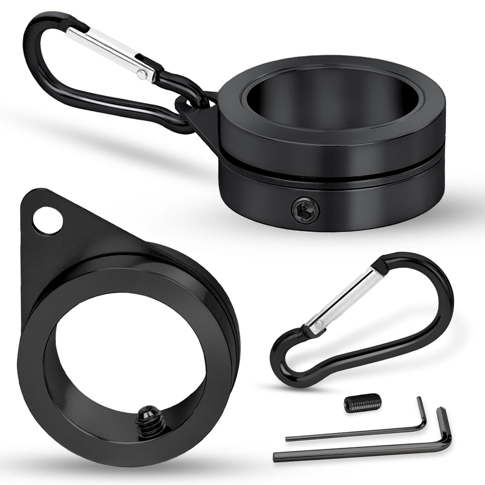 BONWIN 1in flag pole rings enable smooth 360° rotation to prevent tangling.