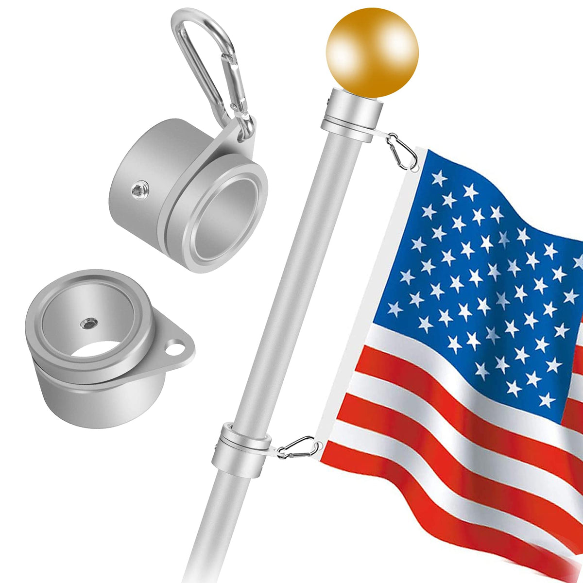 BONWIN two pack flag ring hardware provides flexible setup options