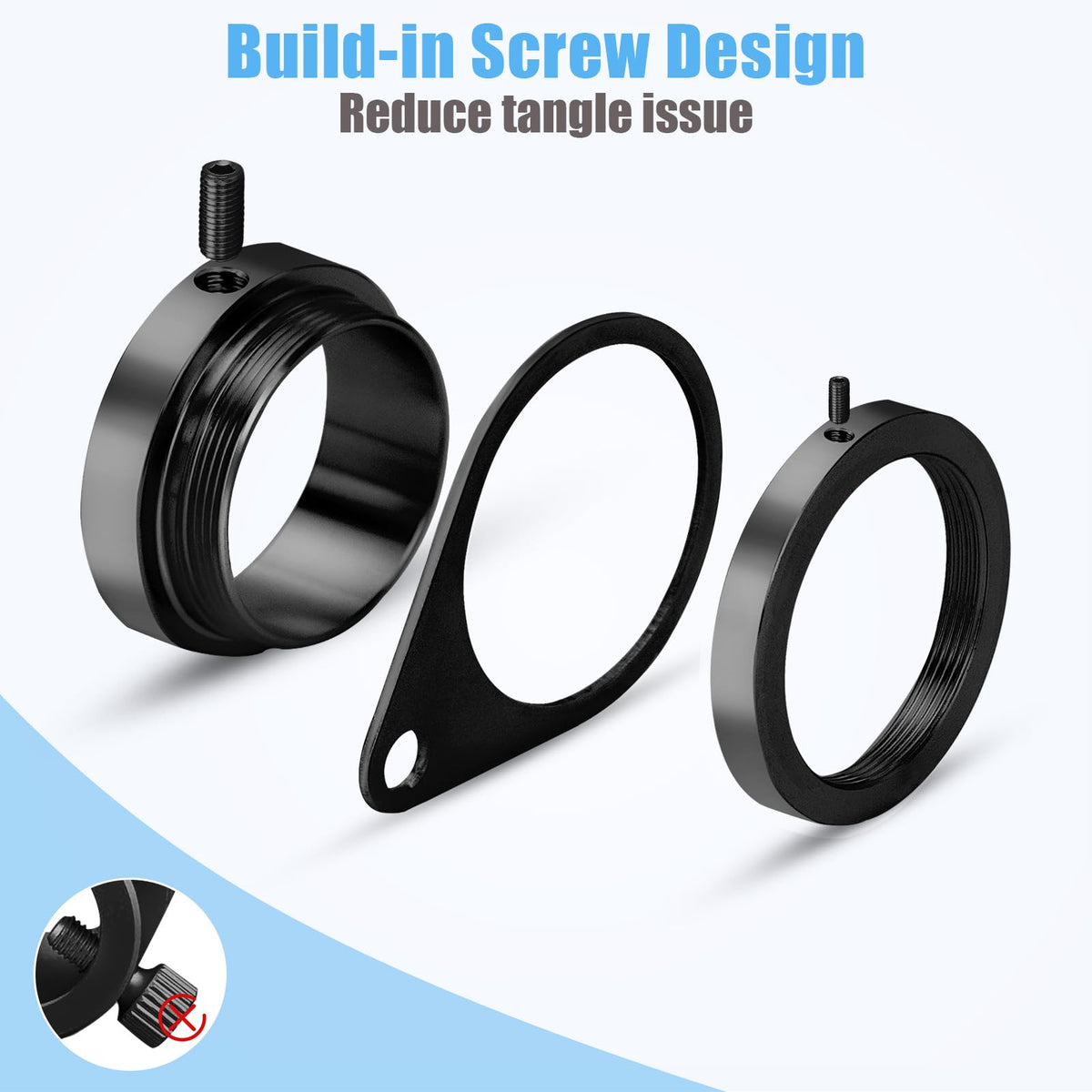 BONWIN adjustable 0.75–1.02 inch diameter fit for standard flagpoles.