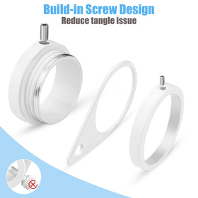 BONWIN adjustable screw sizes poles from 0.75 to 1.02 inches.