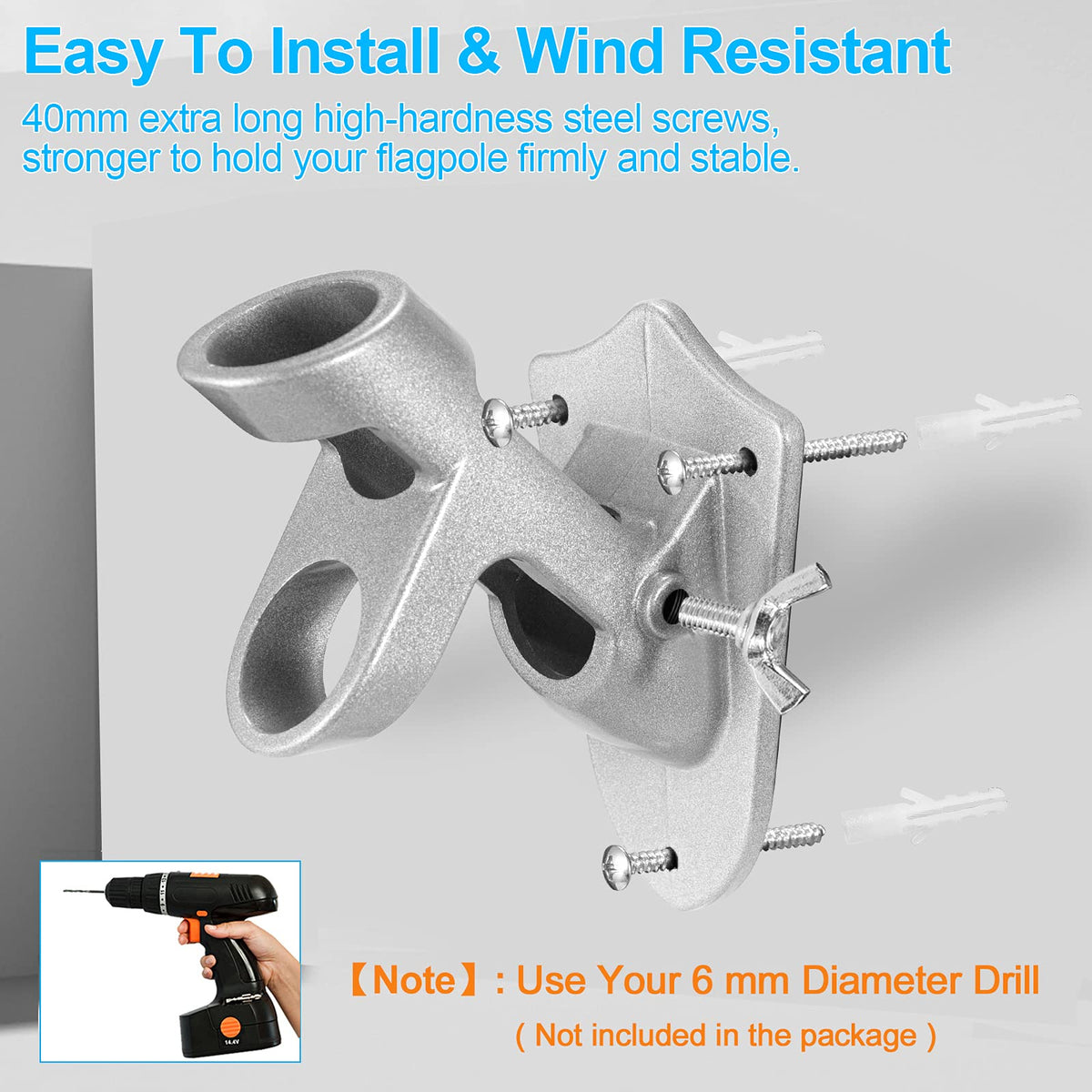 BONWIN aluminium alloy construction for durable, lightweight mounting.