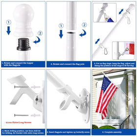 BONWIN aluminum carabiners complement grommeted flags.