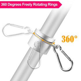 BONWIN aluminum flag ring set offers durable rust resistant hardware for outdoors