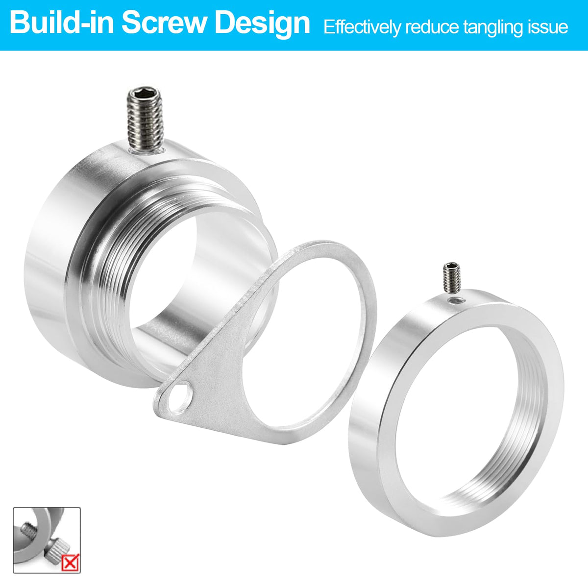BONWIN easy setup flag ring with simple orientation for quick install