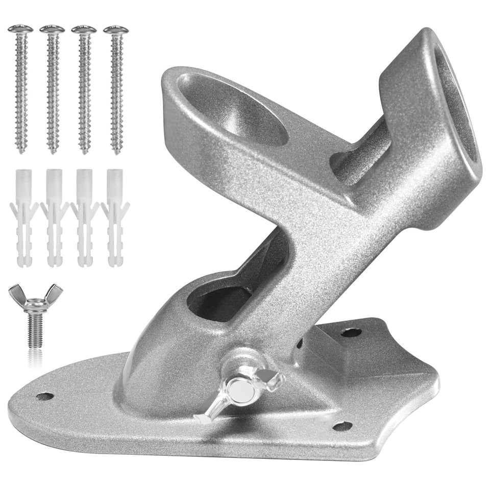 BONWIN flag bracket assembly on wall for secure outdoor flag display.