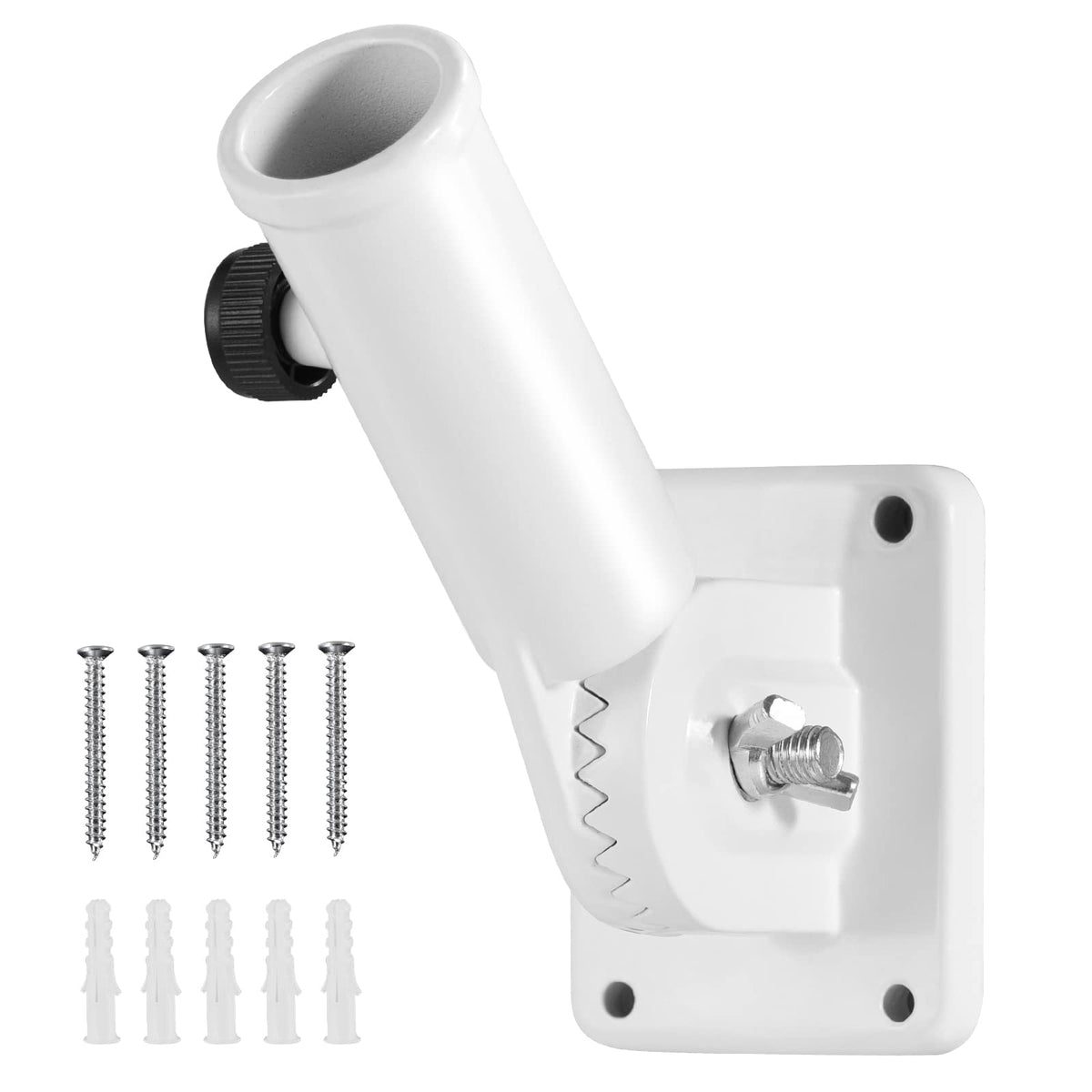 BONWIN flag pole bracket wall mount 1in securely displays your flag outdoors.