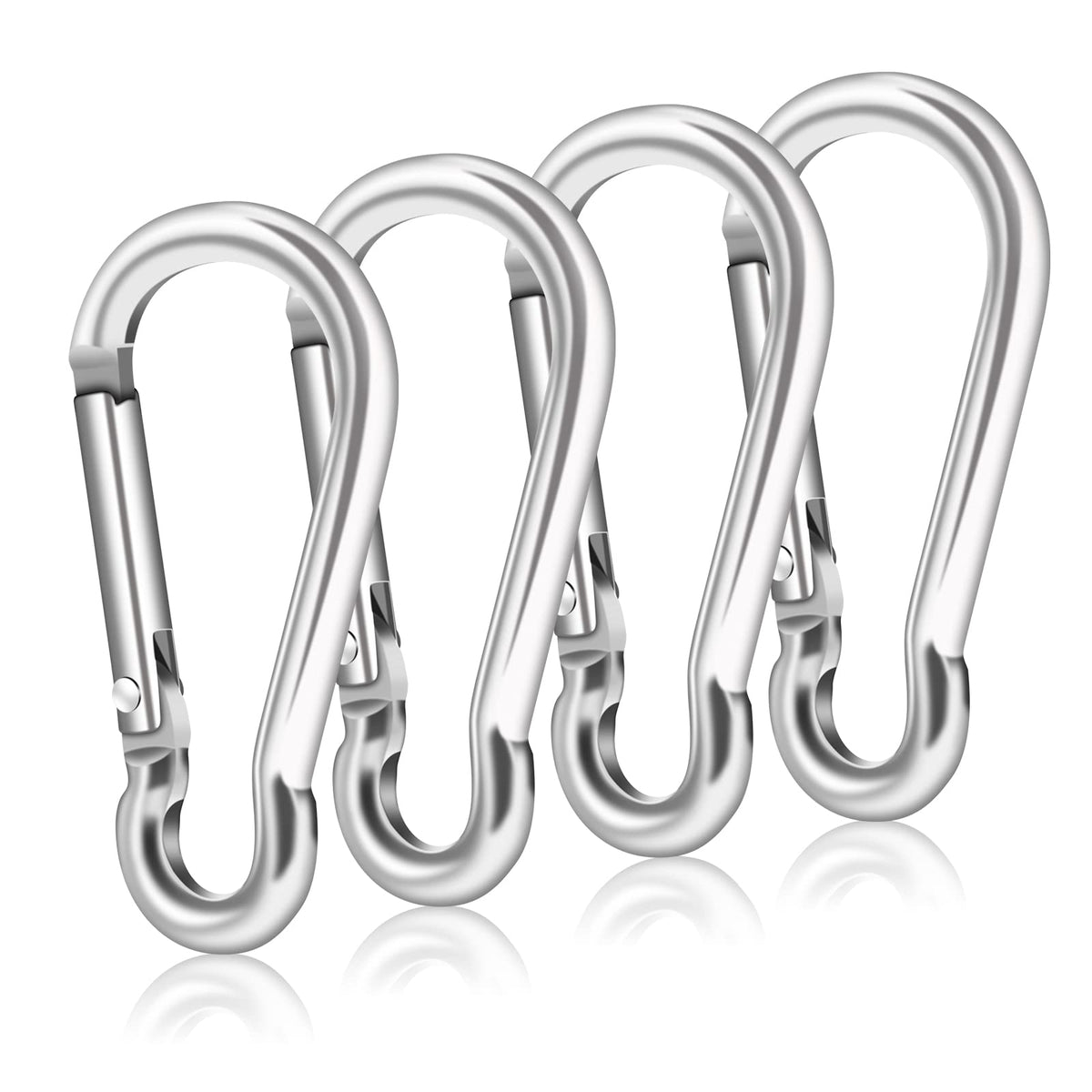 BONWIN flag pole clip silver secures grommet flags to your pole.