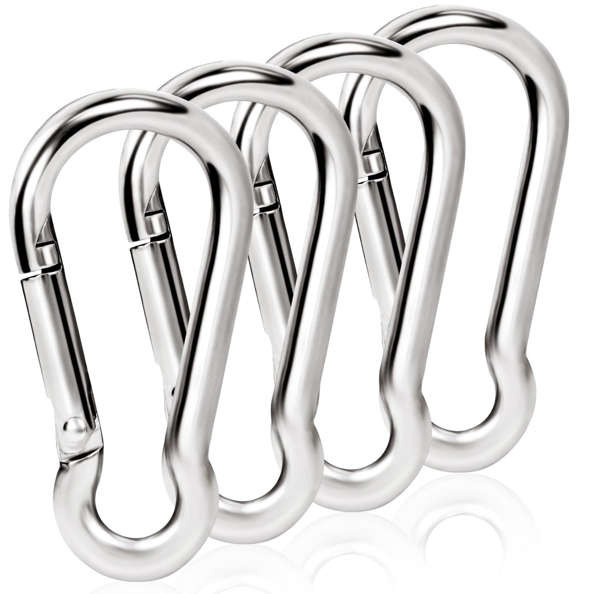 BONWIN flag pole clip spring hook for secure grommeted flag attachment