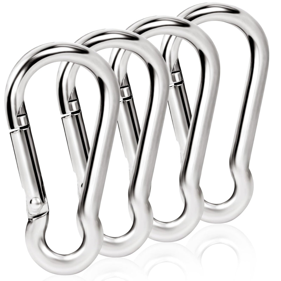 BONWIN flag pole clip spring hook for secure grommeted flag attachment