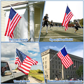 BONWIN flag sizes compatibility for 3x5 and 4x6 flags.